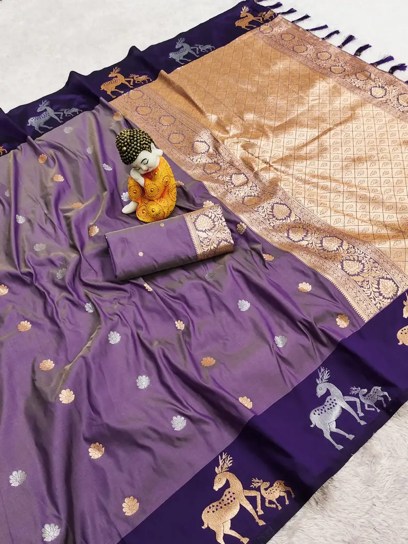 Premium Banarasi Zari Work Soft Silk Saree - Image 1 in Hyderabad